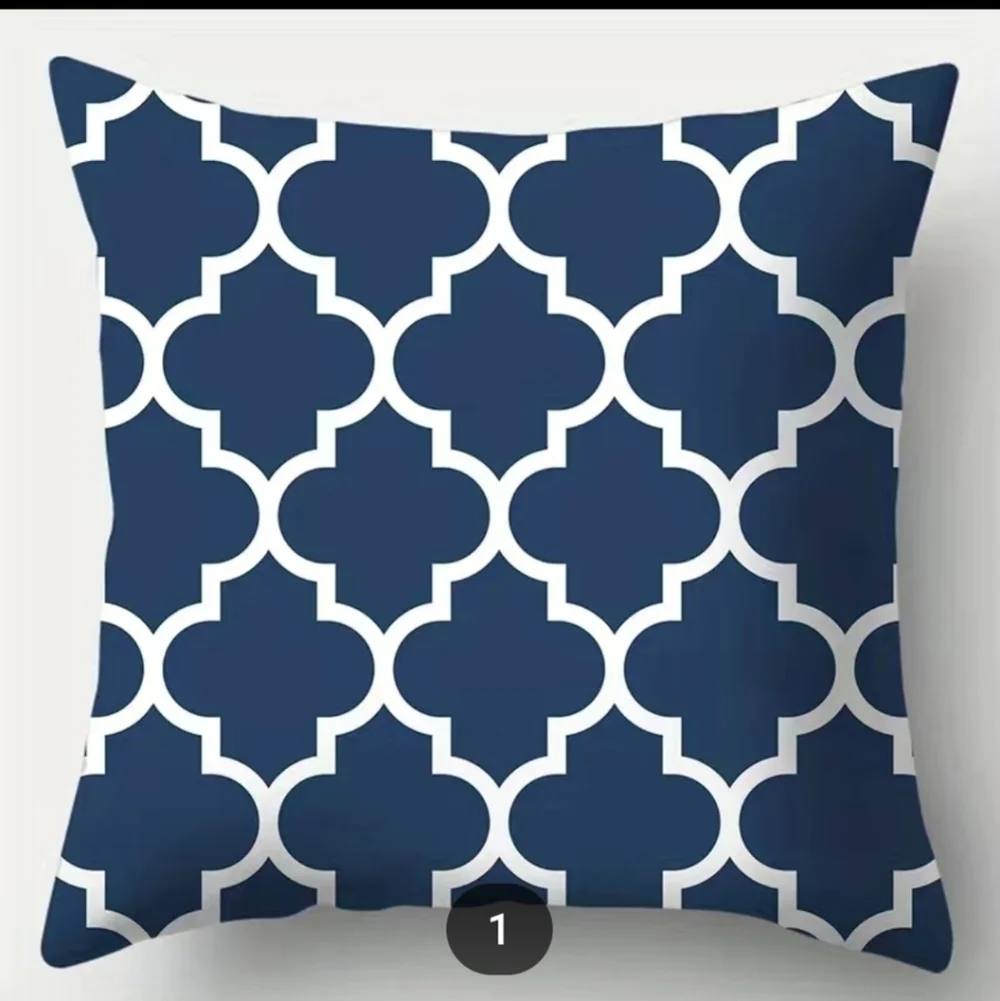 New blue home decor accent pillow case